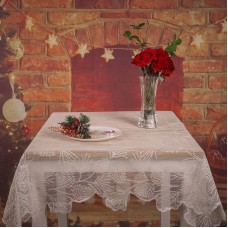 Decoración de la boda mantel Ángel diseño mantel para Banquete de Navidad translúcido encaje blanco cubierta de tabla decoración del hogar ali-79209339